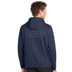 Unisex Adult Performance Fleece Hoodie with Front Pocket - Blue CQ