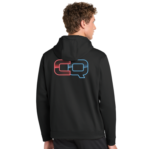 Unisex Adult Performance Fleece Hoodie with Front Pocket - Black Level Up