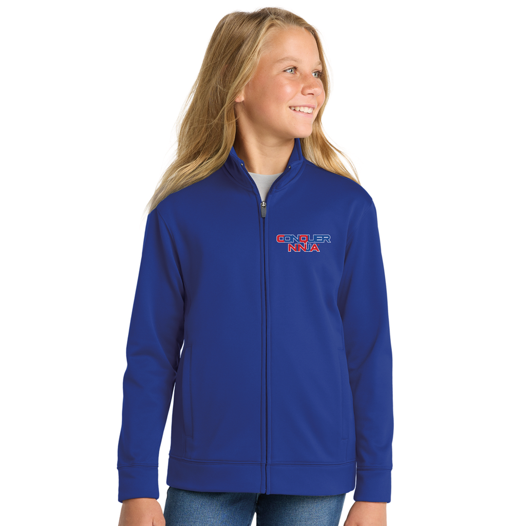 Unisex Youth Full-Zip Fleece Jacket - True Royal