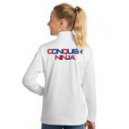 Unisex Youth Full-Zip Fleece Jacket - White