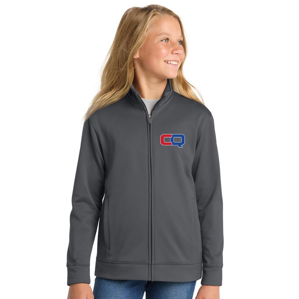 Unisex Youth Full-Zip Fleece Jacket - Iron Grey