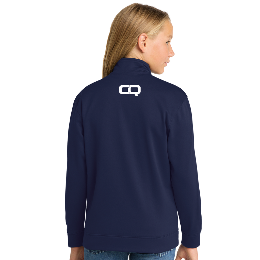 Unisex Youth Full-Zip Fleece Jacket - Navy