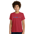 Unisex Youth Cotton-Poly Tee - Red CQ