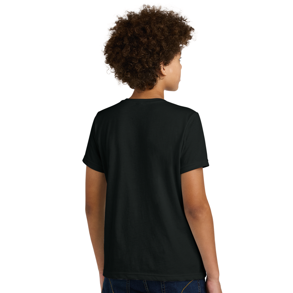 Unisex Youth Cotton-Poly Tee - Black Level Up