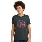 Unisex Youth Cotton-Poly Tee - Dark Grey Level Up