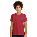 Unisex Youth Cotton-Poly Tee - Red CQ Level Up