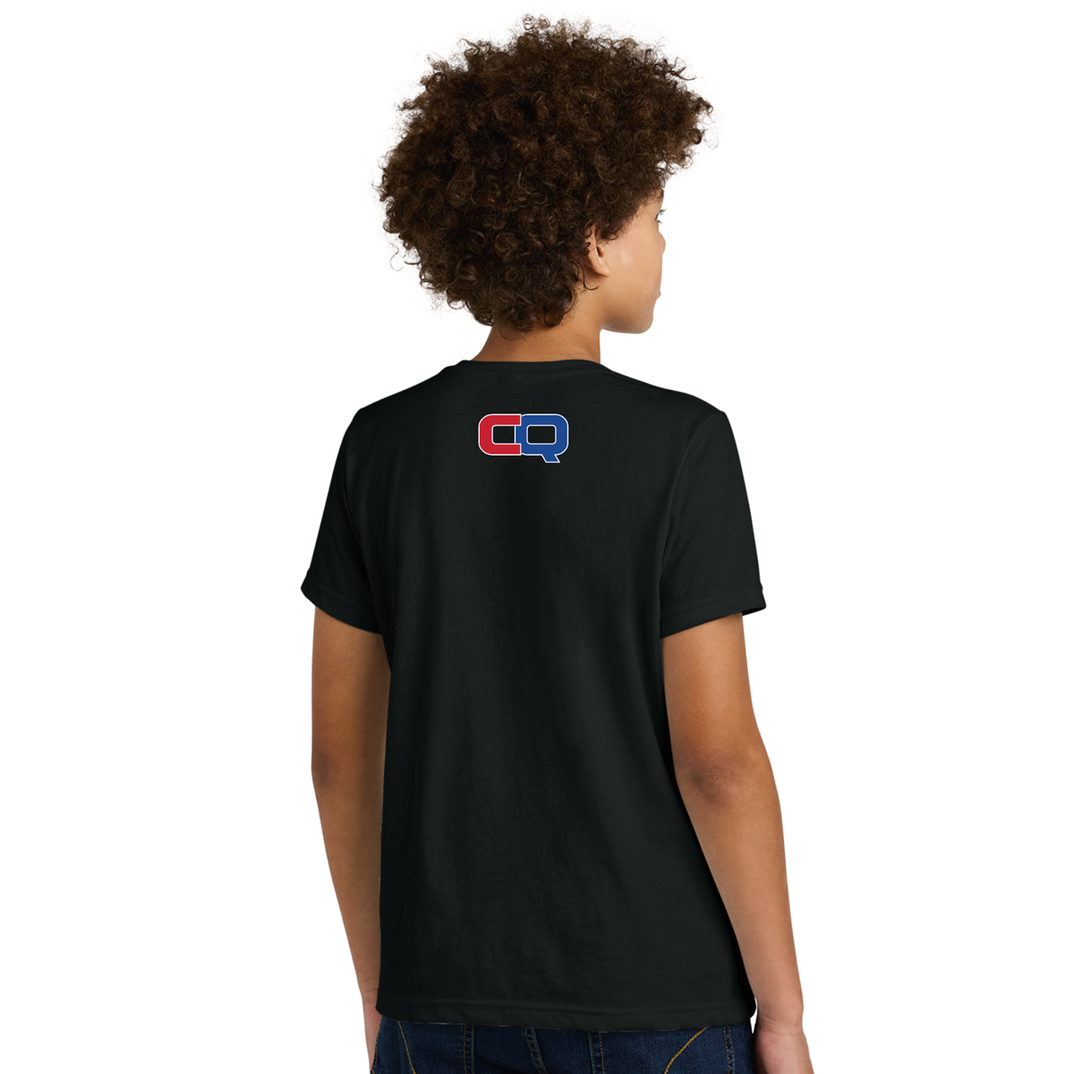 Unisex Youth Cotton-Poly Tee - Black SOC