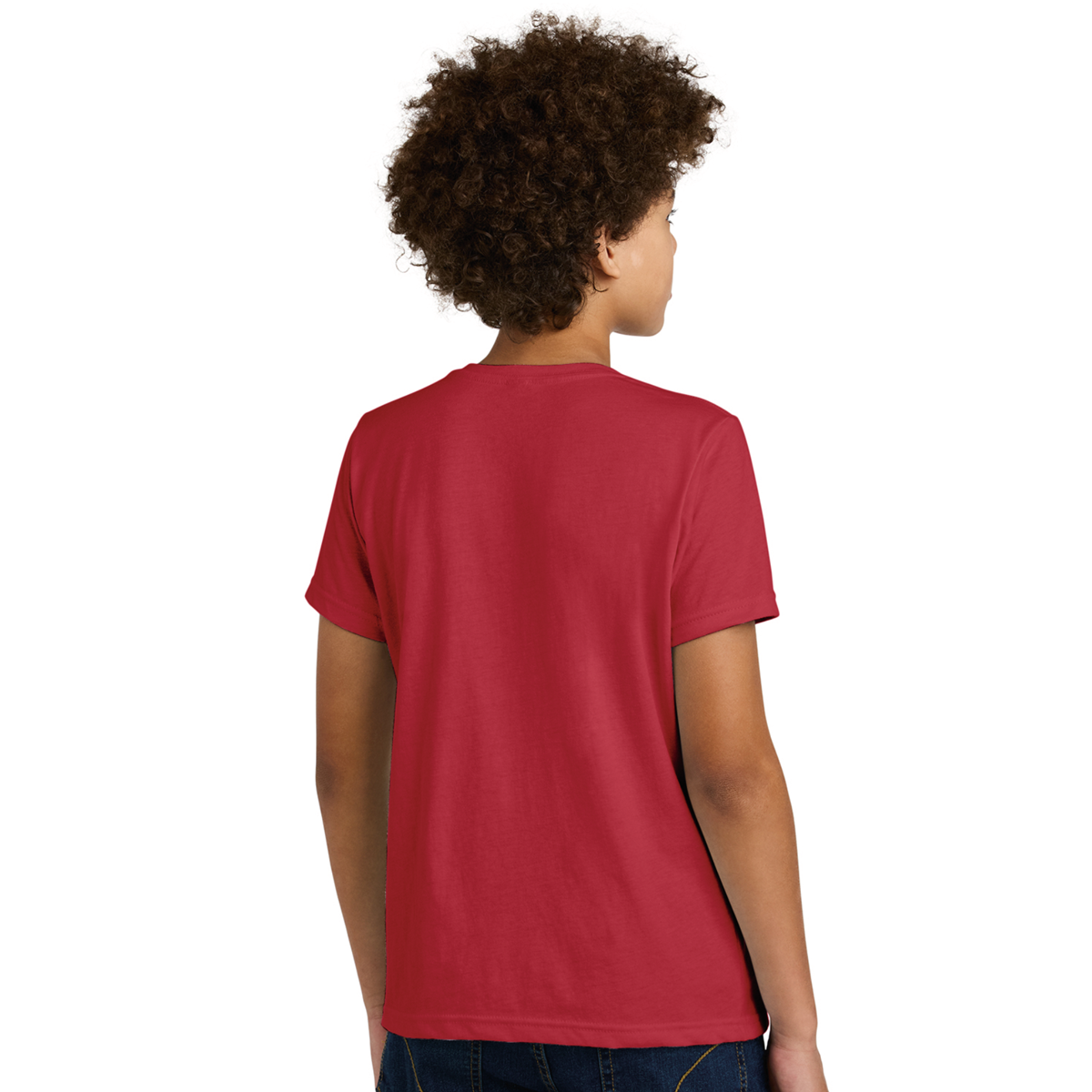 Unisex Youth Cotton-Poly Tee - Red SOC