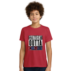 Unisex Youth Cotton-Poly Tee - Red SOC