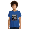 Unisex Youth Cotton-Poly Tee - Blue SOC