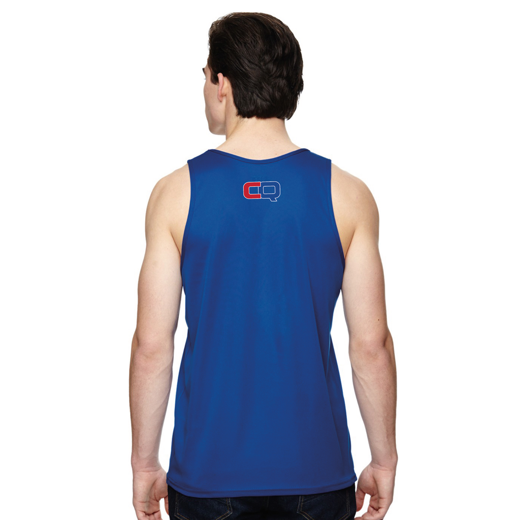 Unisex Youth Athletic Moisture-Wicking Tank Top - Blue