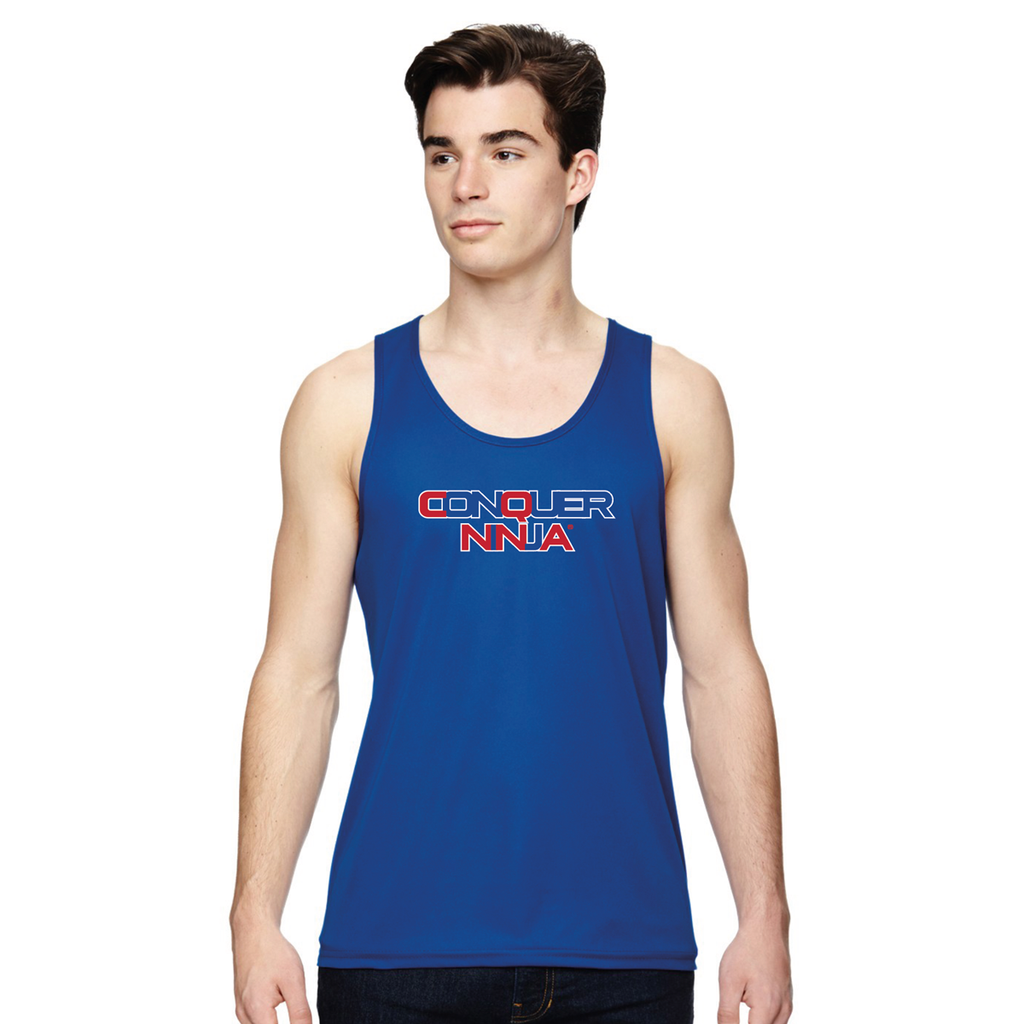 Unisex Youth Athletic Moisture-Wicking Tank Top - Blue