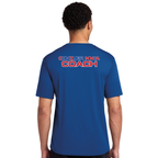 Coach's Unisex Adult Performance Moisture-Wicking Tee - Blue