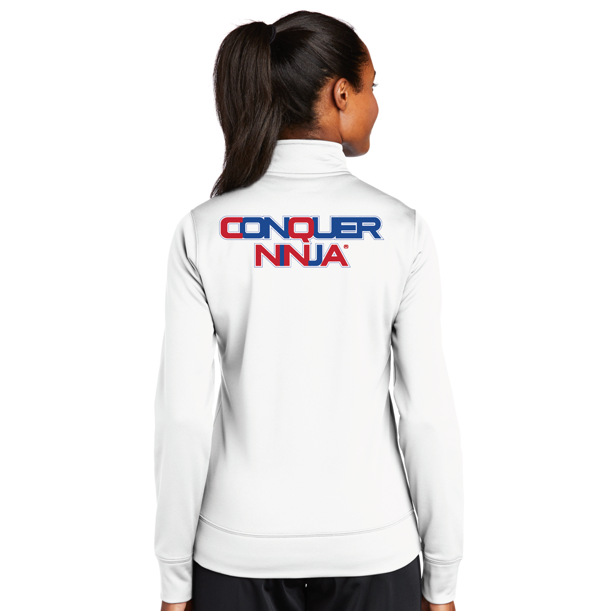 Women's Full-Zip Fleece Jacket - White