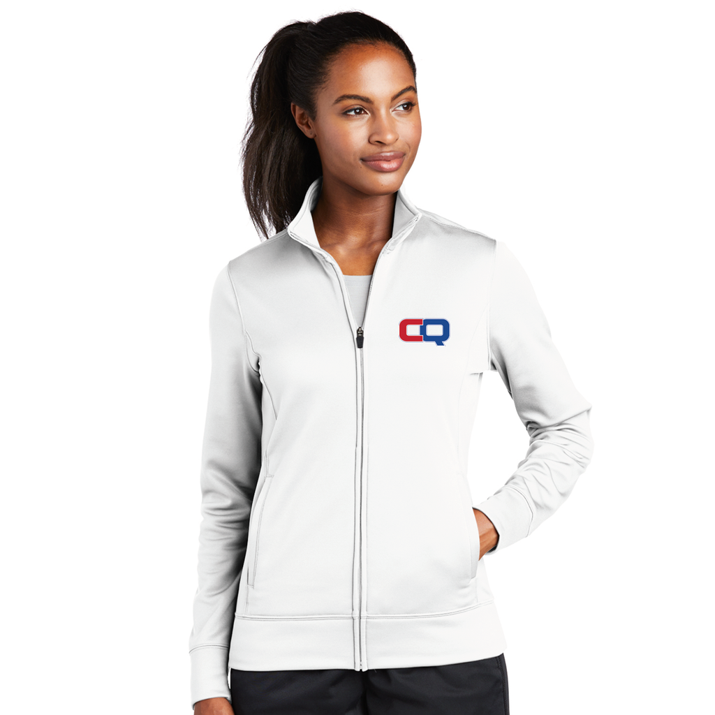 Women's Full-Zip Fleece Jacket - White