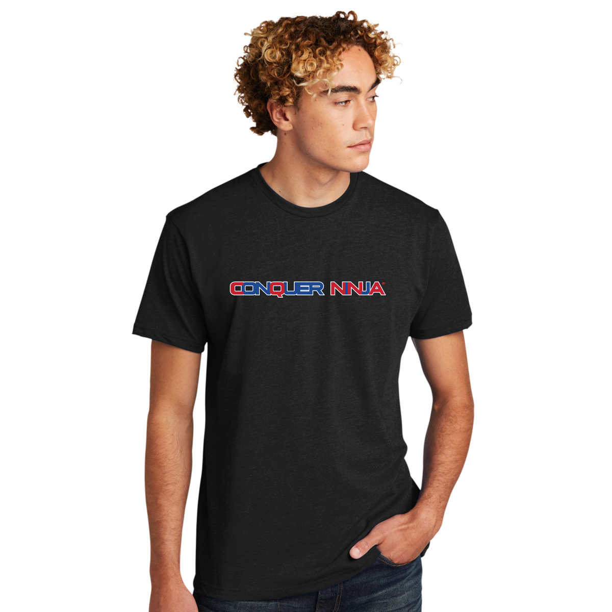 Unisex Adult Short-Sleeve Cotton T-Shirt - Black CQ