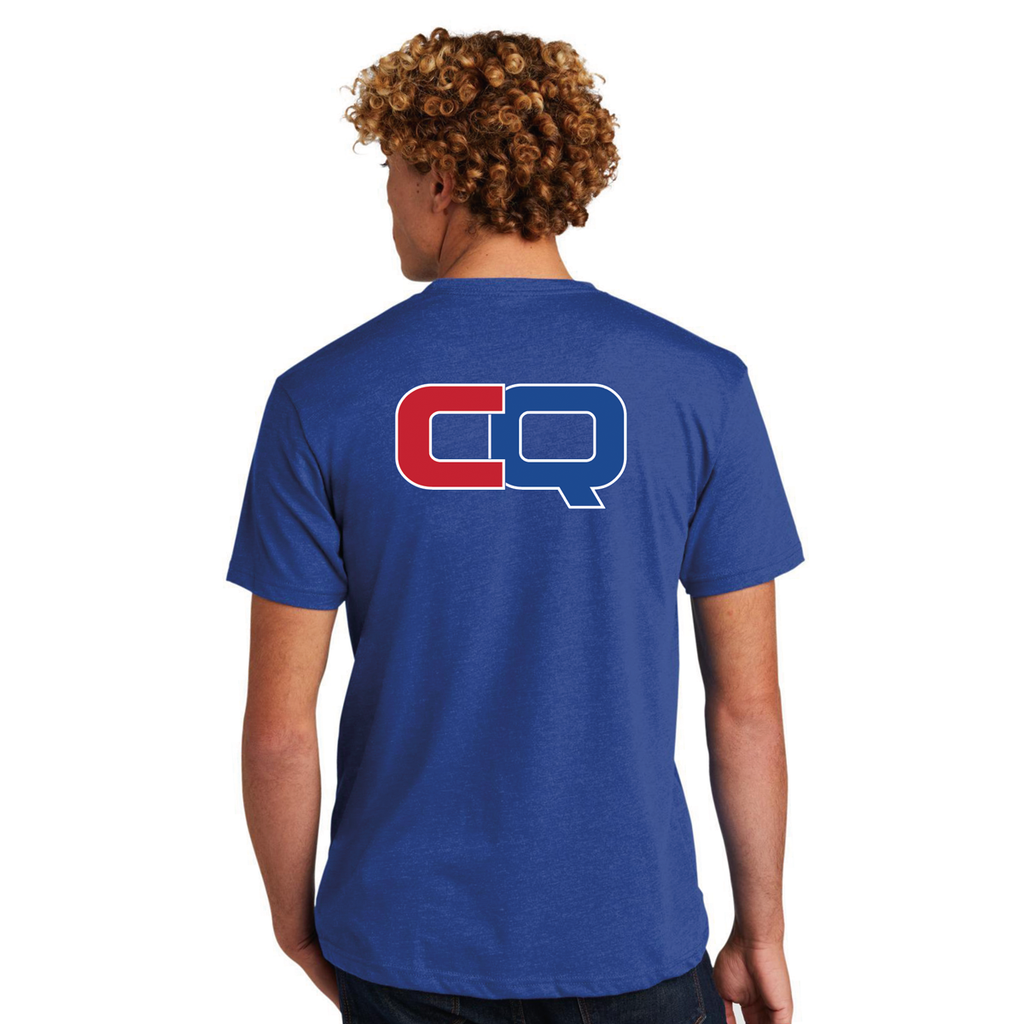 Unisex Adult Short-Sleeve Cotton T-Shirt - Blue CQ