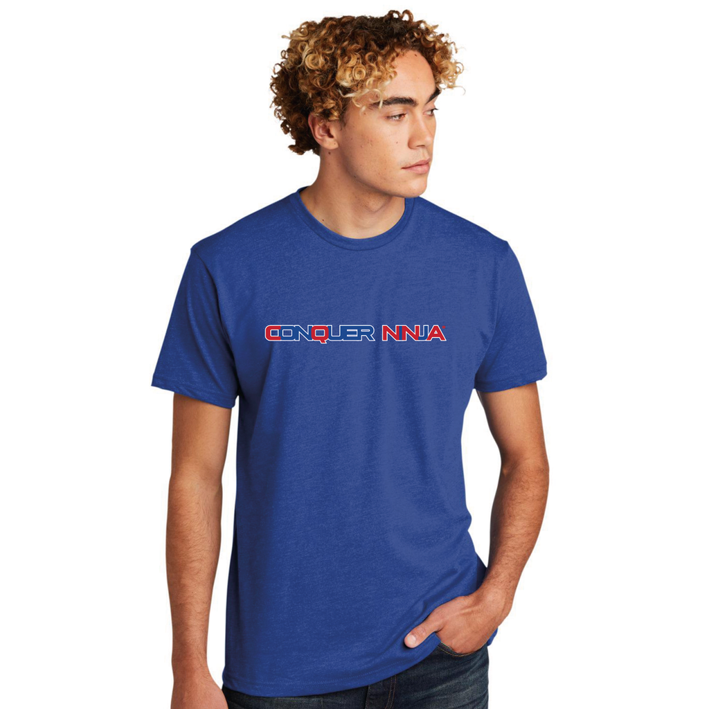 Unisex Adult Short-Sleeve Cotton T-Shirt - Blue CQ