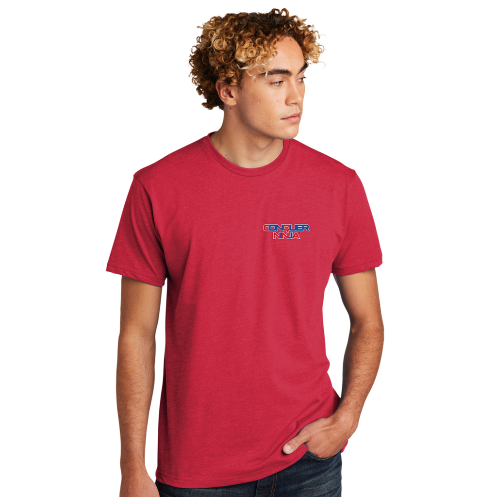 Unisex Adult Short-Sleeve Cotton T-Shirt - Red CQ Level Up
