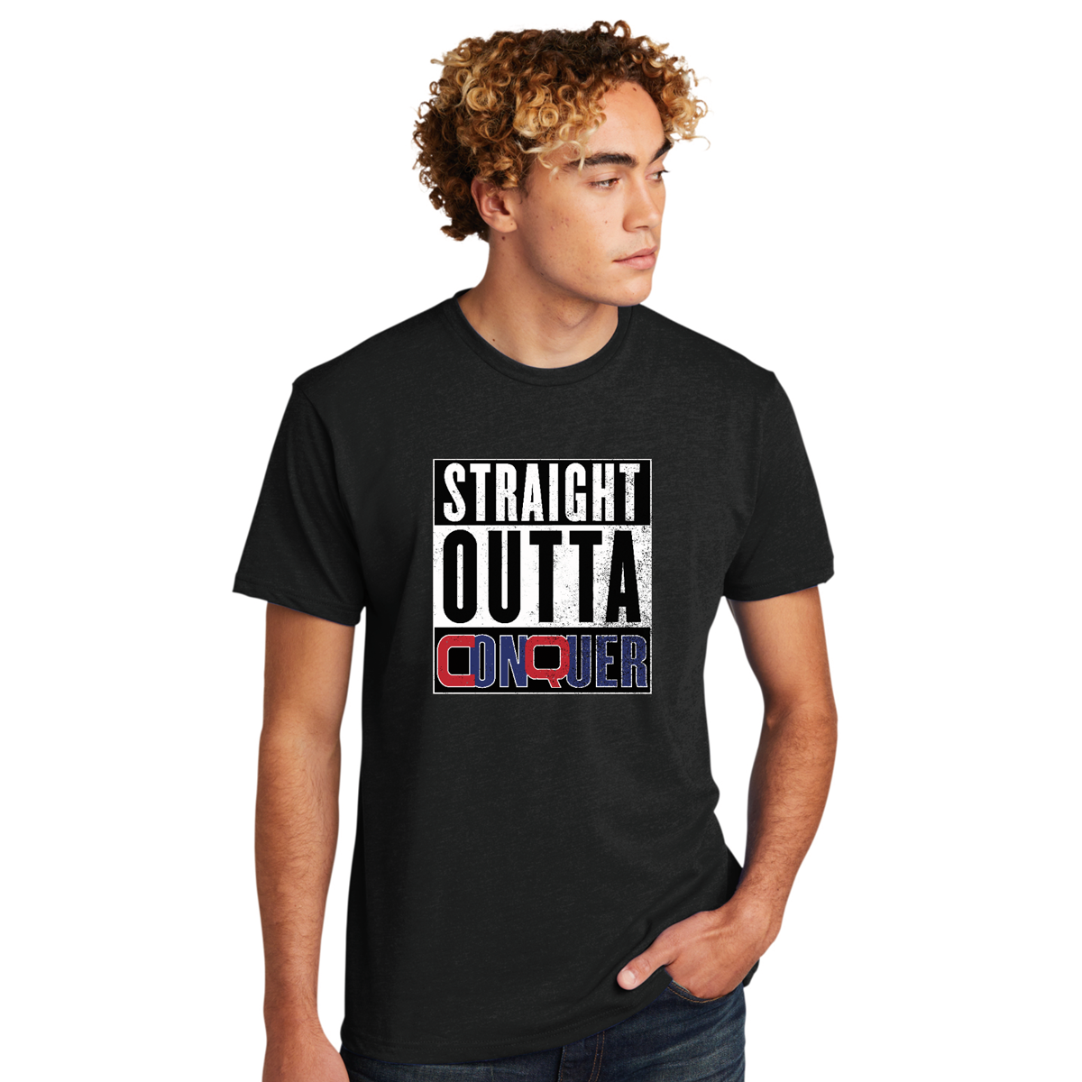 Unisex Adult Short-Sleeve Cotton T-Shirt - Black