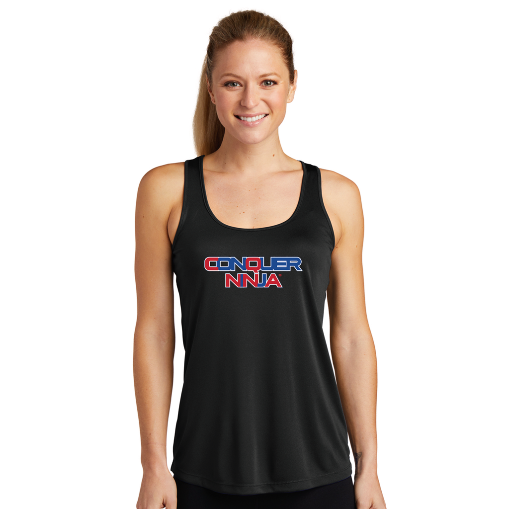 Women's Racerback Performance Tank Top - Black