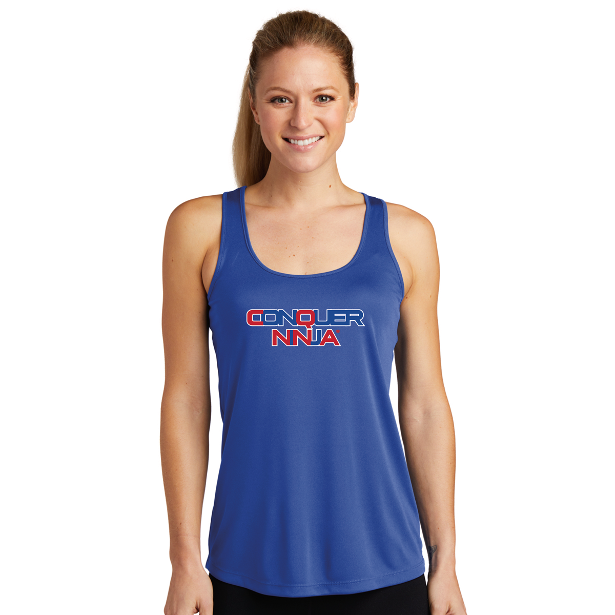 Women's Racerback Performance Tank Top - Blue