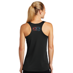 Women's Racerback Performance Tank Top - Black Level Up