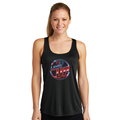 Women's Racerback Performance Tank Top - Black Level Up