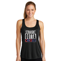 Women's Racerback Performance Tank Top - Black SOC