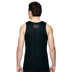 Men's Athletic Moisture-Wicking Performance Tank Top - Black