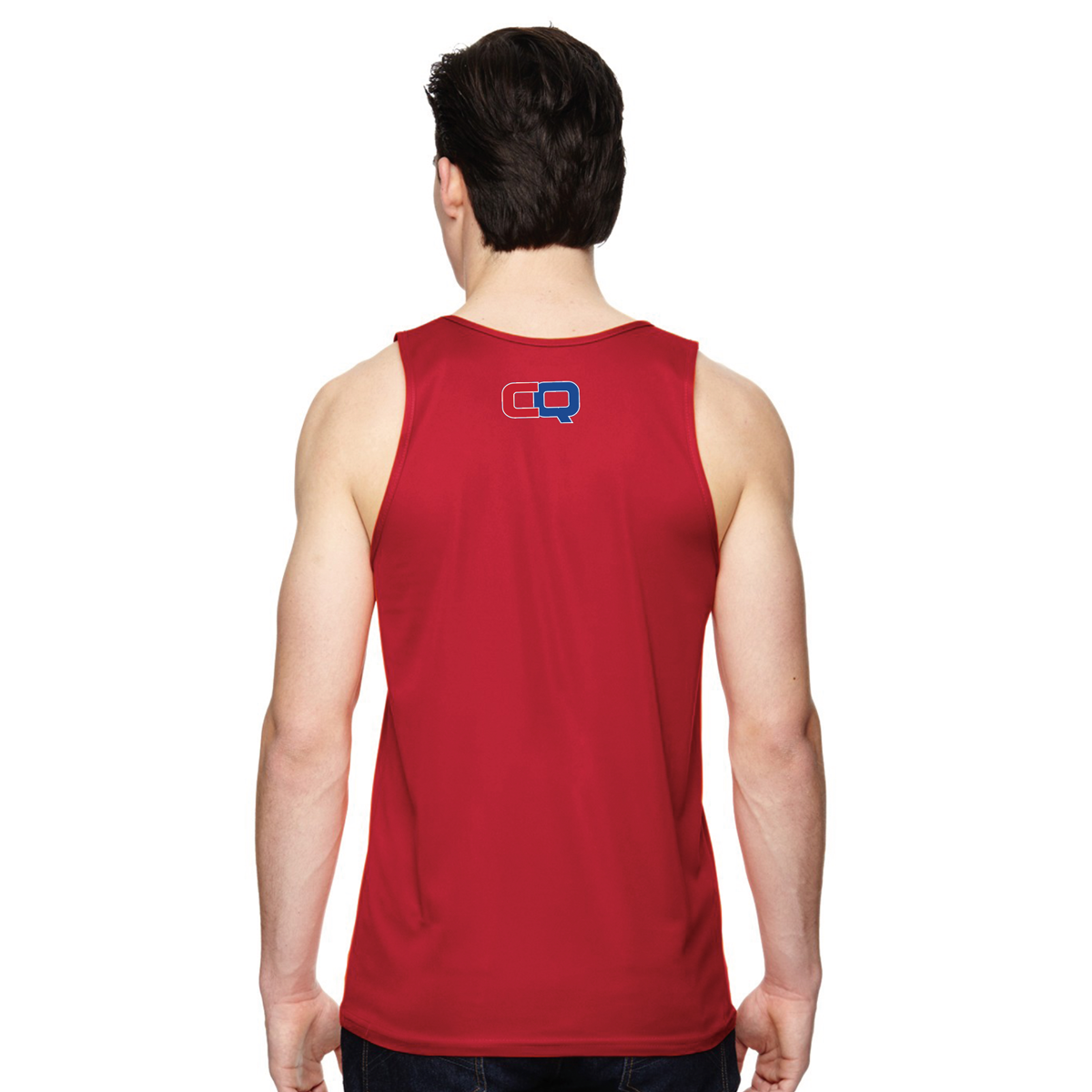 Men's Athletic Moisture-Wicking Performance Tank Top - Red